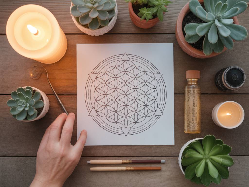 Utiliser le mandala fleur de vie comme outil énergétique chez soi